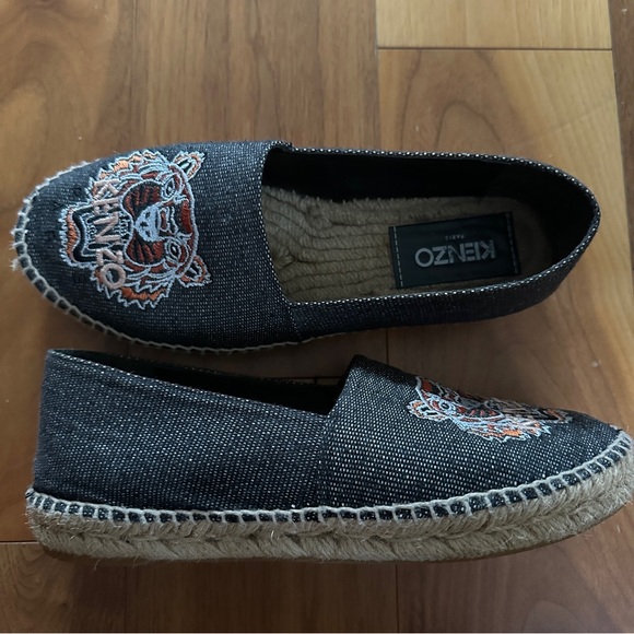 KENZO Tiger Logo Espadrilles Slip On Loafers - Picture 2 of 4